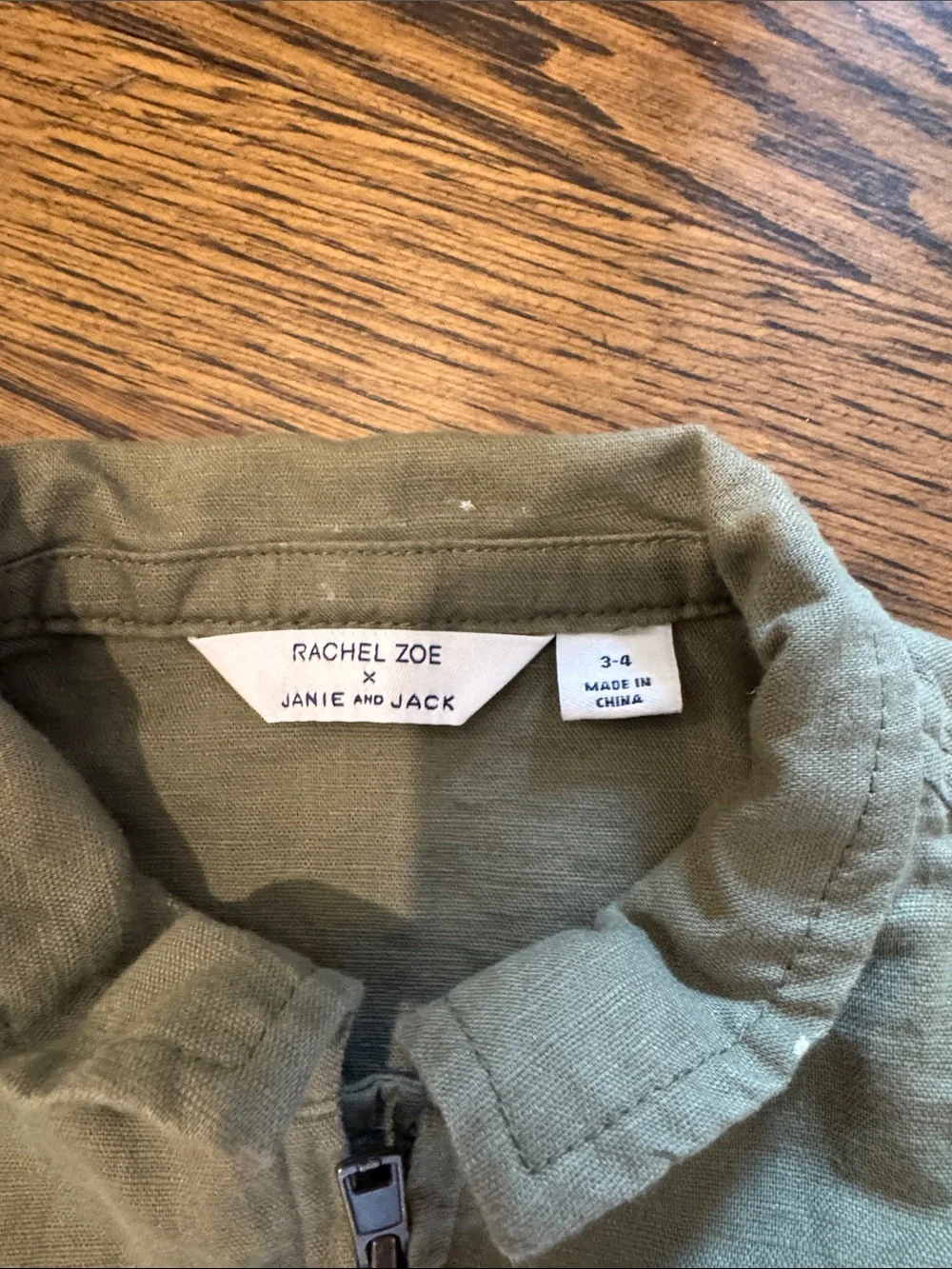 Janie and Jack Olive Green Utility Jean Jacket